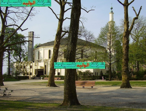 مسجد بروكسل 300x229 - حديقة الذكرى الخمسين في بلجيكا